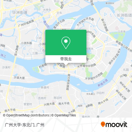 广州大学-东北门地图