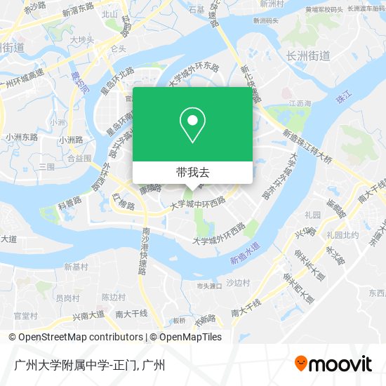 广州大学附属中学-正门地图