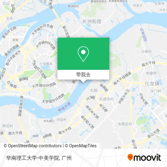 华南理工大学-中美学院地图