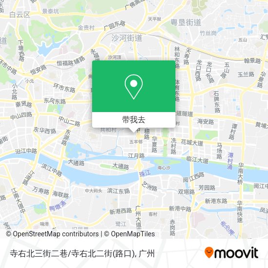 寺右北三街二巷/寺右北二街(路口)地图