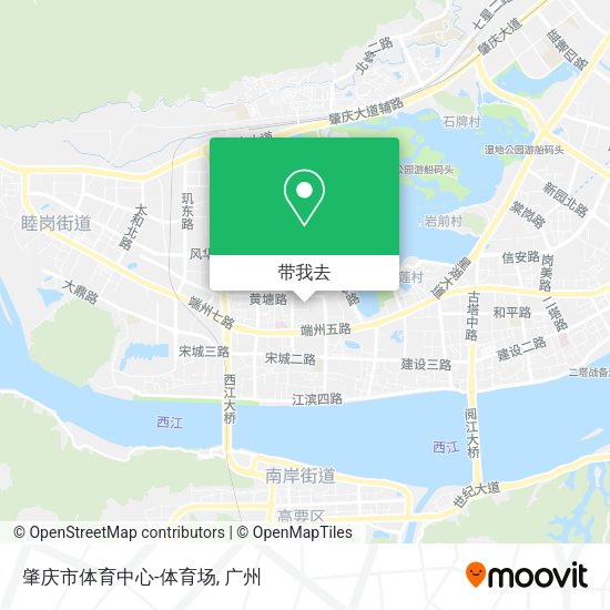 肇庆市体育中心-体育场地图