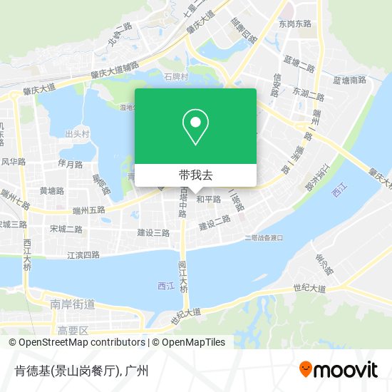 肯德基(景山岗餐厅)地图