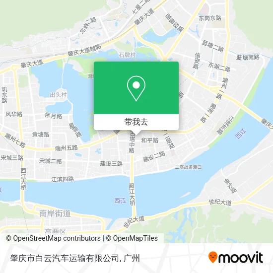 肇庆市白云汽车运输有限公司地图