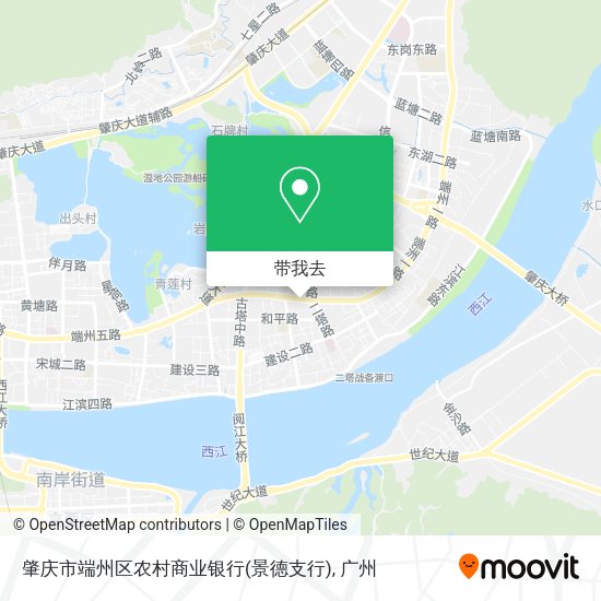 肇庆市端州区农村商业银行(景德支行)地图
