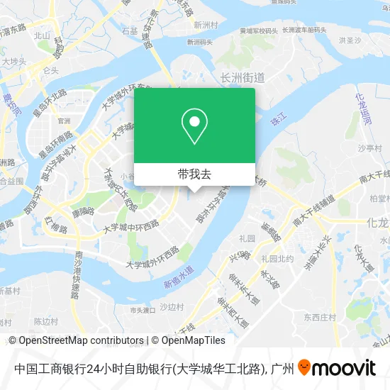 中国工商银行24小时自助银行(大学城华工北路)地图