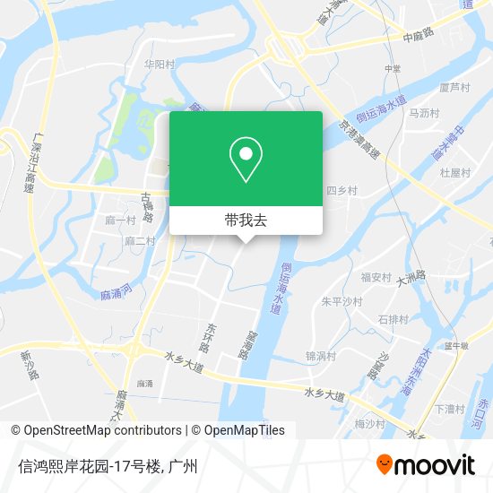 信鸿熙岸花园-17号楼地图