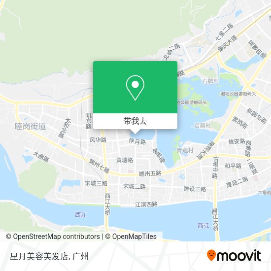 星月美容美发店地图
