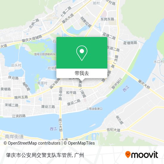 肇庆市公安局交警支队车管所地图