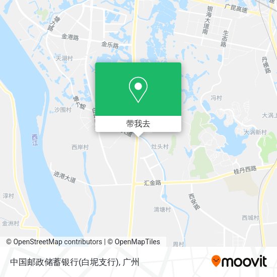 中国邮政储蓄银行(白坭支行)地图