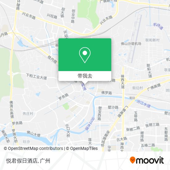 悦君假日酒店地图