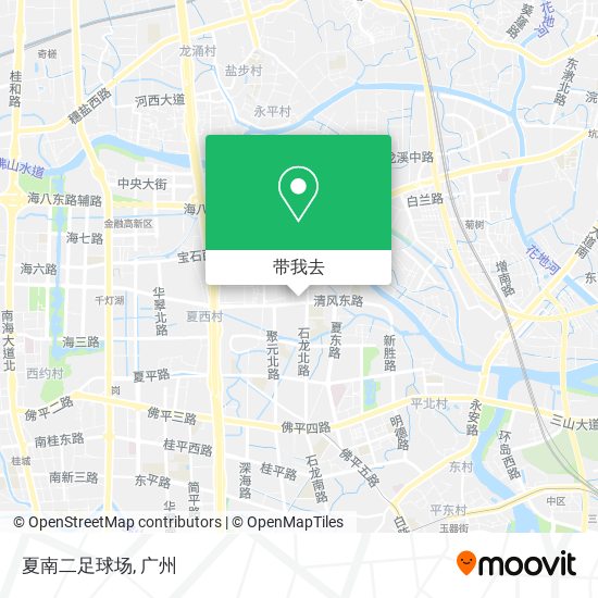 夏南二足球场地图