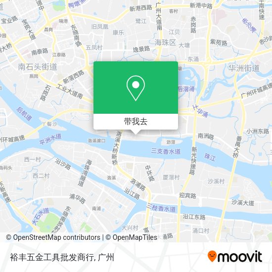 裕丰五金工具批发商行地图