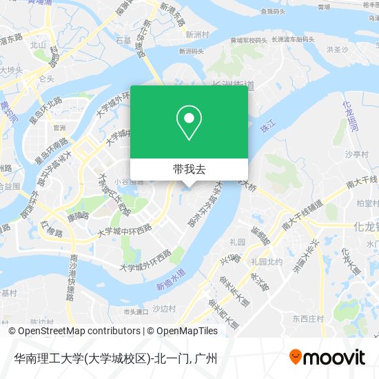 华南理工大学(大学城校区)-北一门地图