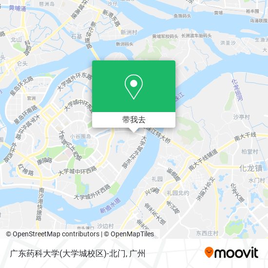广东药科大学(大学城校区)-北门地图