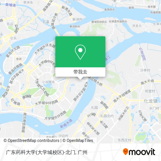 广东药科大学(大学城校区)-北门地图