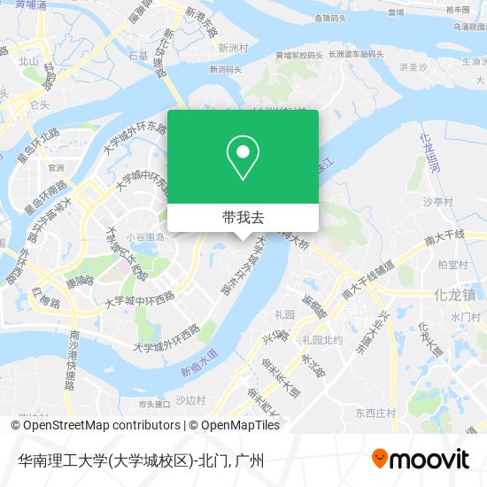 华南理工大学(大学城校区)-北门地图