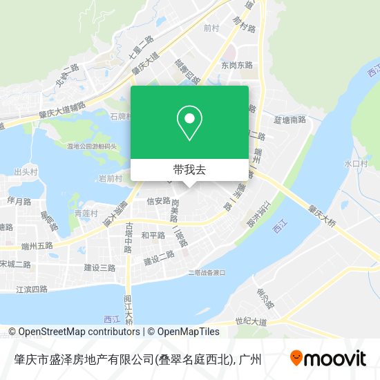 肇庆市盛泽房地产有限公司(叠翠名庭西北)地图