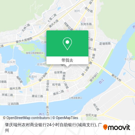肇庆端州农村商业银行24小时自助银行(城南支行)地图