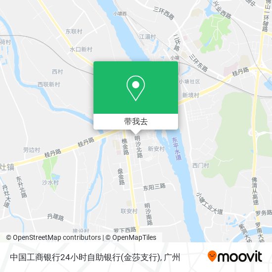 中国工商银行24小时自助银行(金莎支行)地图
