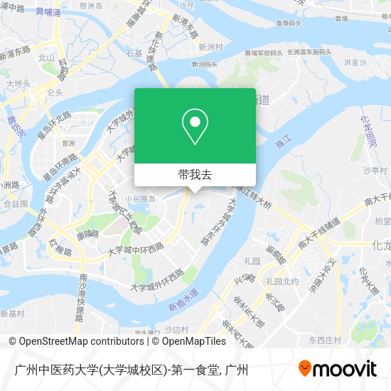 广州中医药大学(大学城校区)-第一食堂地图