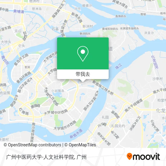 广州中医药大学-人文社科学院地图