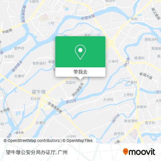 望牛墩公安分局办证厅地图
