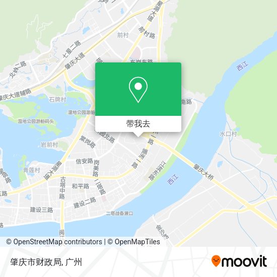 肇庆市财政局地图
