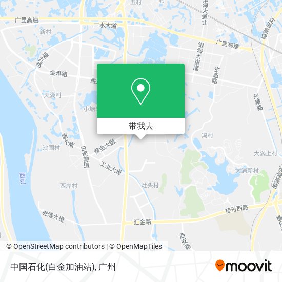 中国石化(白金加油站)地图