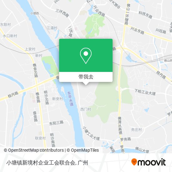 小塘镇新境村企业工会联合会地图