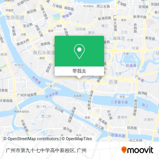 广州市第九十七中学高中新校区地图