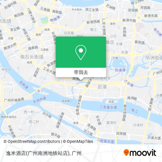 逸米酒店(广州南洲地铁站店)地图