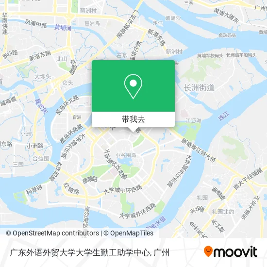 广东外语外贸大学大学生勤工助学中心地图