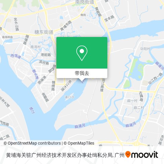 黄埔海关驻广州经济技术开发区办事处缉私分局地图