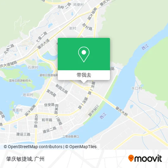 肇庆敏捷城地图