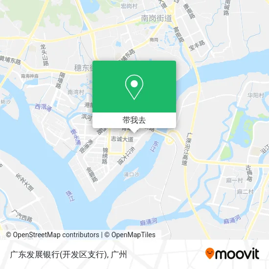 广东发展银行(开发区支行)地图