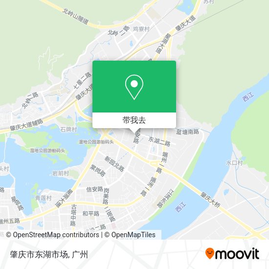 肇庆市东湖市场地图