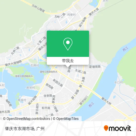 肇庆市东湖市场地图