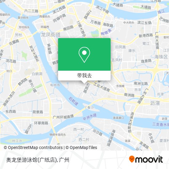 奥龙堡游泳馆(广纸店)地图