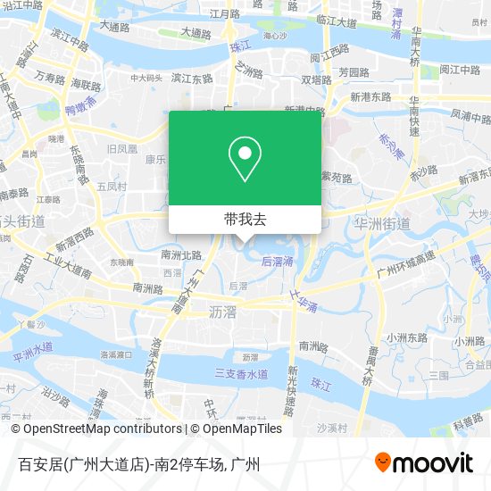 百安居(广州大道店)-南2停车场地图