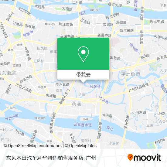东风本田汽车君华特约销售服务店地图