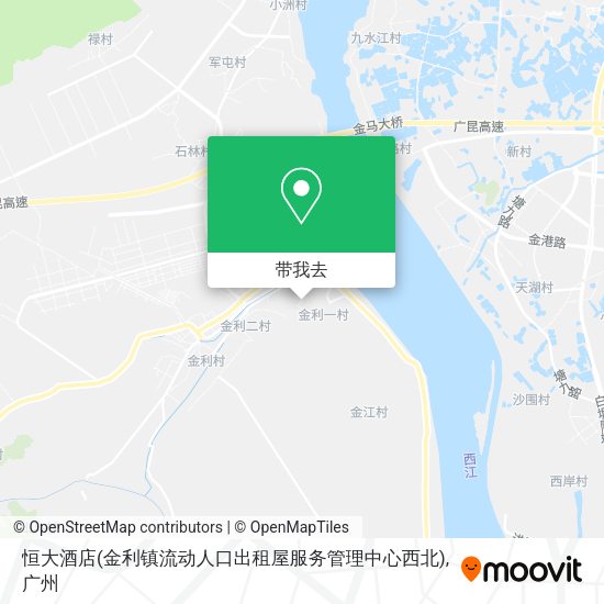 恒大酒店(金利镇流动人口出租屋服务管理中心西北)地图