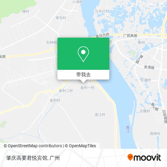 肇庆高要君悦宾馆地图