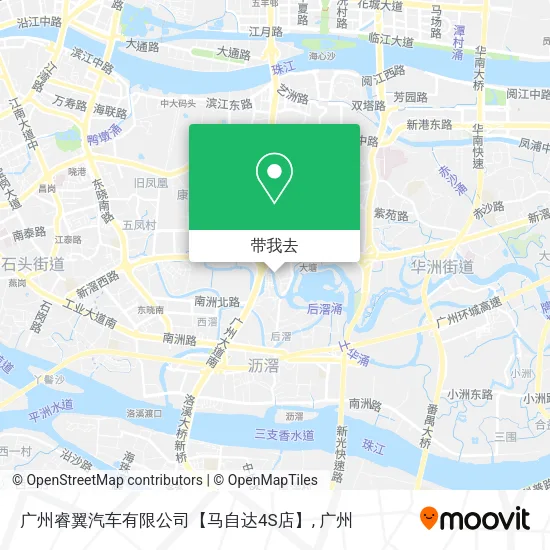 广州睿翼汽车有限公司【马自达4S店】地图