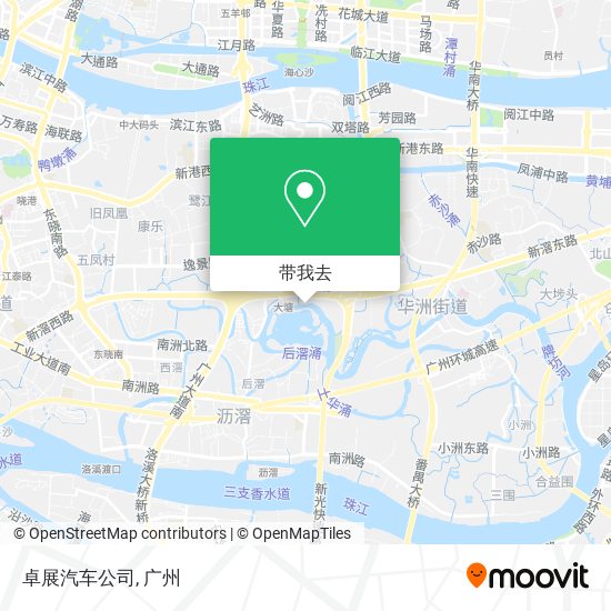 卓展汽车公司地图