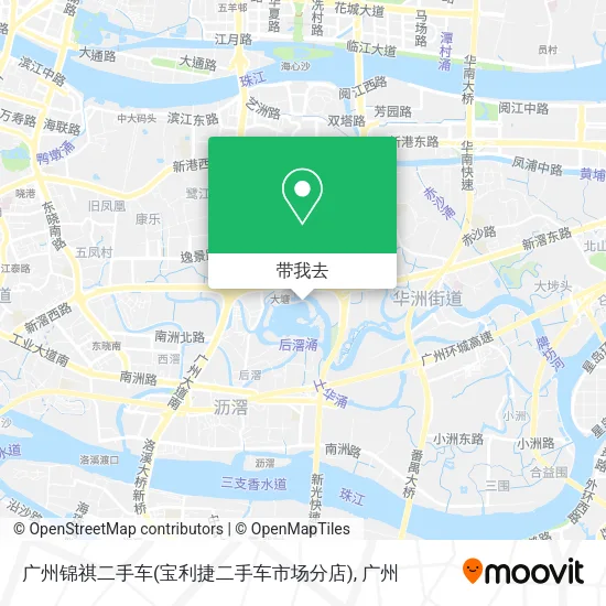 广州锦祺二手车(宝利捷二手车市场分店)地图