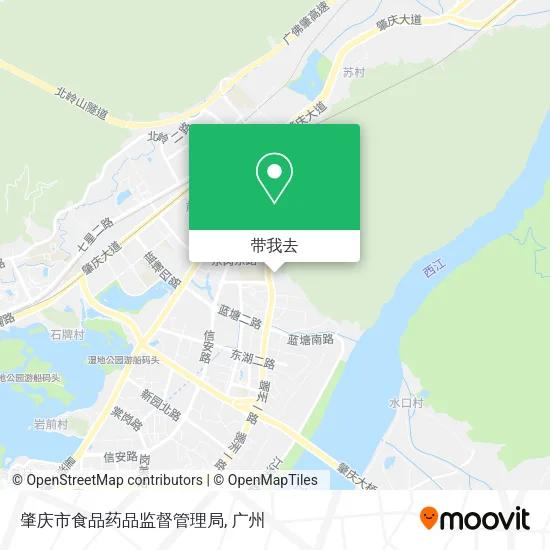 肇庆市食品药品监督管理局地图