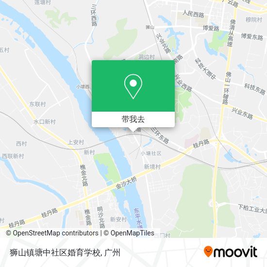 狮山镇塘中社区婚育学校地图