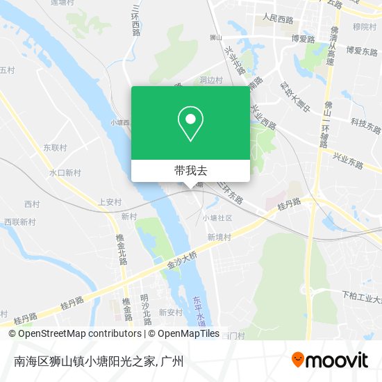 南海区狮山镇小塘阳光之家地图
