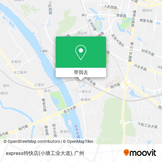 express特快店(小塘工业大道)地图