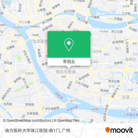 南方医科大学珠江医院-南1门地图